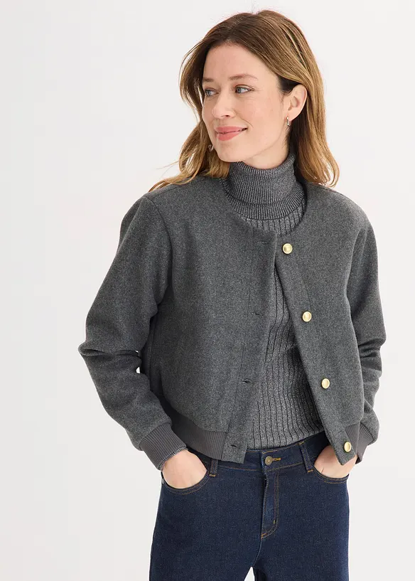 Blouson aus kuscheligem Boucl&eacute;, bonprix