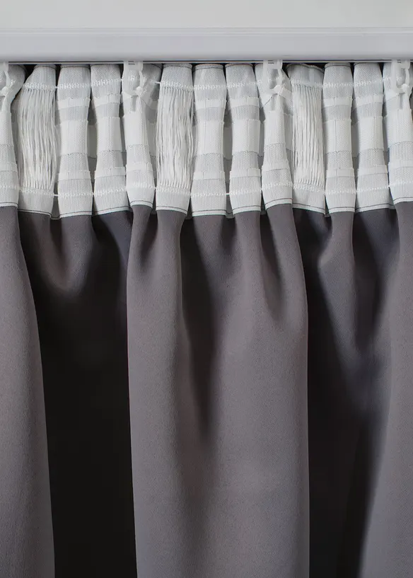 Rideau panneau obscurcissant &agrave; imprim&eacute; brillant, aussi en extra long (1 pce), bonprix