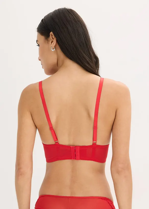 Soutien-gorge long en broderie, bonprix