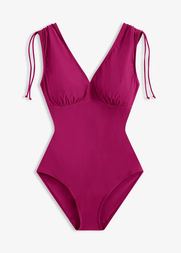 Maillot sculptant &agrave; larges bretelles, maintien l&eacute;ger, bonprix