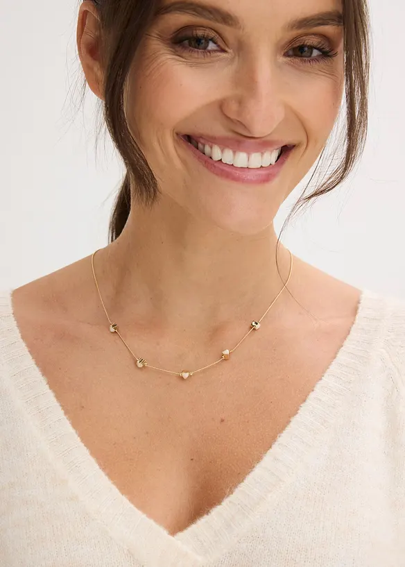 Collier avec pendentifs c&oelig;ur, bonprix