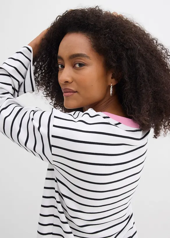 T-shirt manches longues 100% coton, bonprix