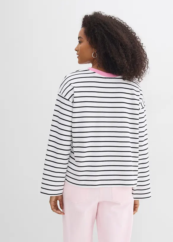 T-shirt manches longues 100% coton, bonprix