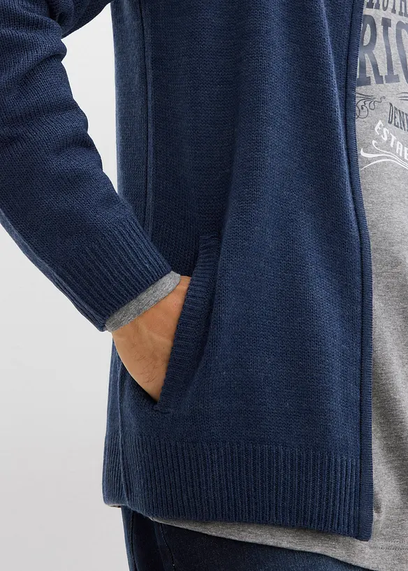 Gilet zipp&eacute; en fine maille, bonprix