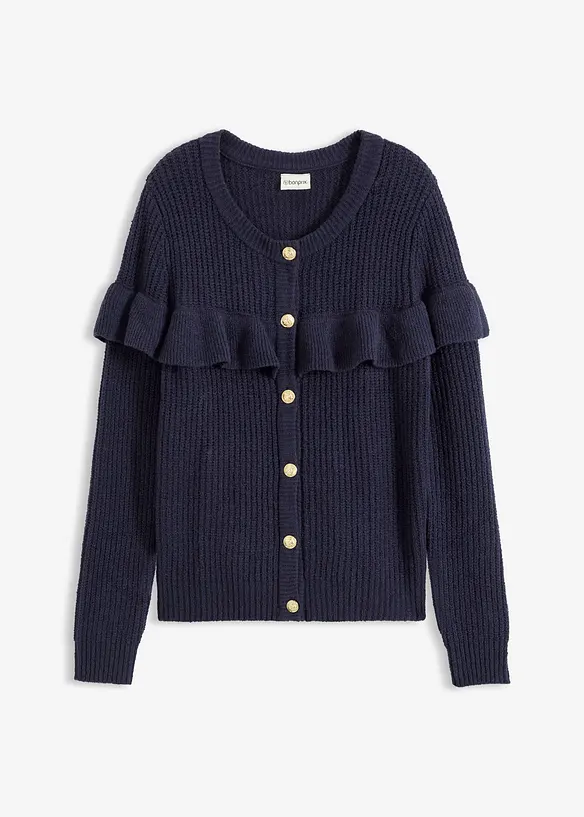 Feinstrickjacke aus Baumwoll-Mix, bonprix