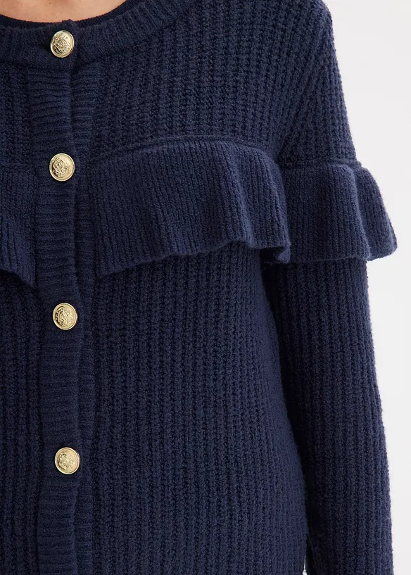 Feinstrickjacke aus Baumwoll-Mix, bonprix