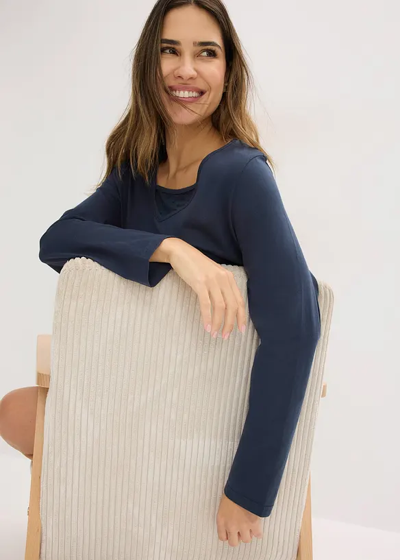 Nachthemd aus weicher Baumwolle, bonprix