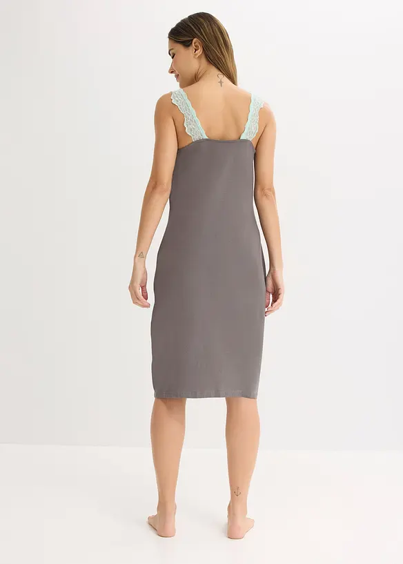 Nachthemd mit Viskose und Spitze, bonprix