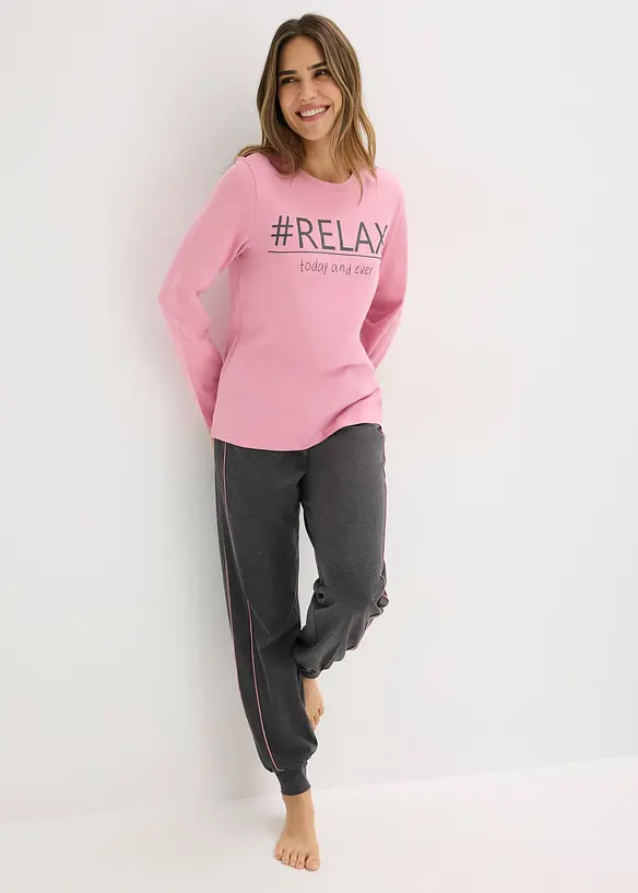 Pyjama aus weicher Baumwolle, bonprix