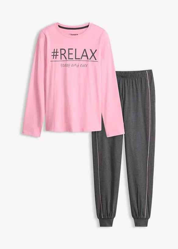 Pyjama aus weicher Baumwolle, bonprix