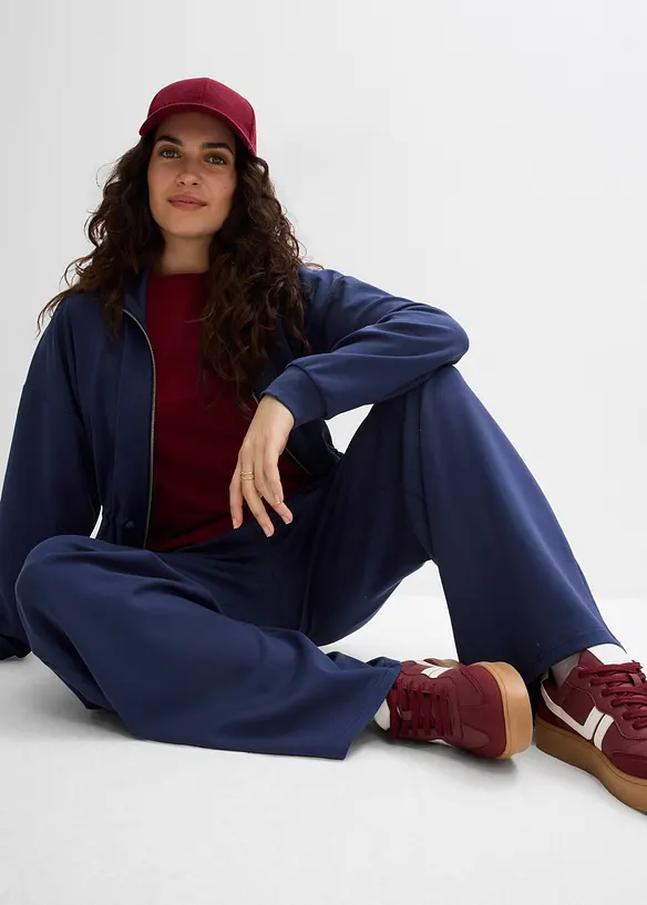 Sweat zipp&eacute; en mati&egrave;re n&eacute;opr&egrave;ne douce, bonprix