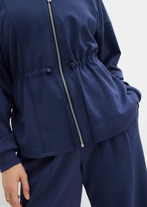 Sweat zipp&eacute; en mati&egrave;re n&eacute;opr&egrave;ne douce, bonprix