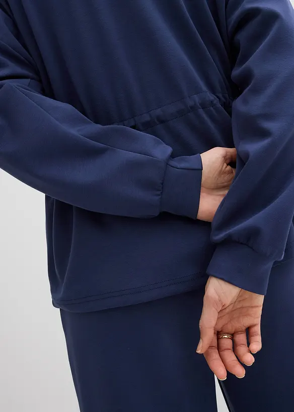 Sweat zipp&eacute; en mati&egrave;re n&eacute;opr&egrave;ne douce, bonprix