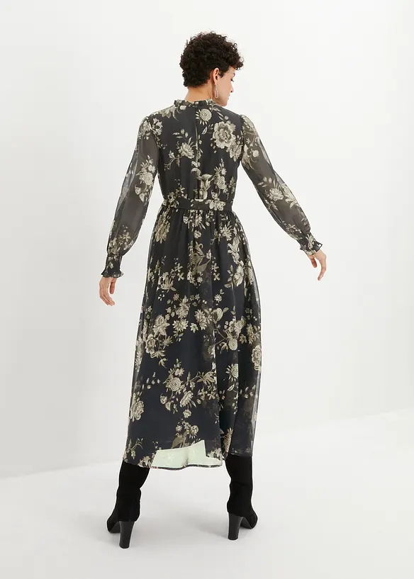 Robe en cr&ecirc;pe, bonprix