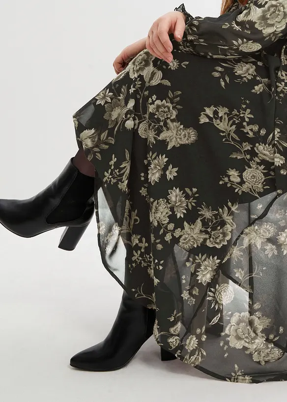 Robe en cr&ecirc;pe, bonprix