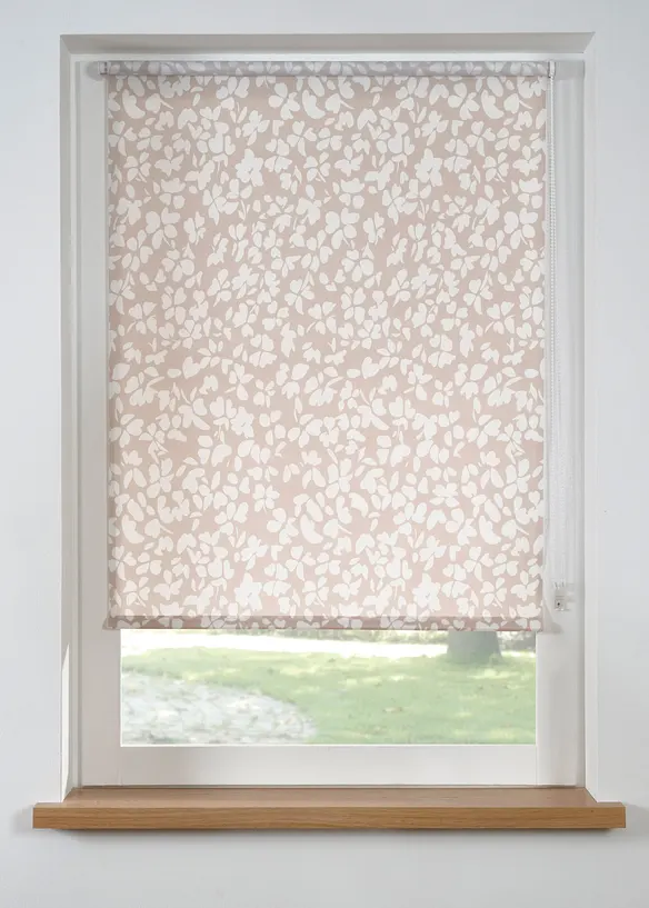 Blendschutzrollo mit Bl&uuml;mchen Druck, bonprix