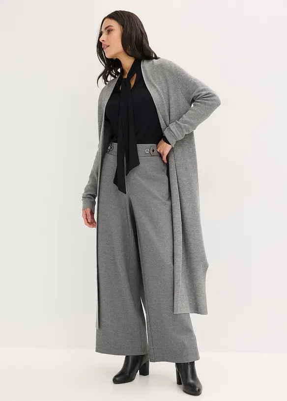 Gilet long en maille, bonprix