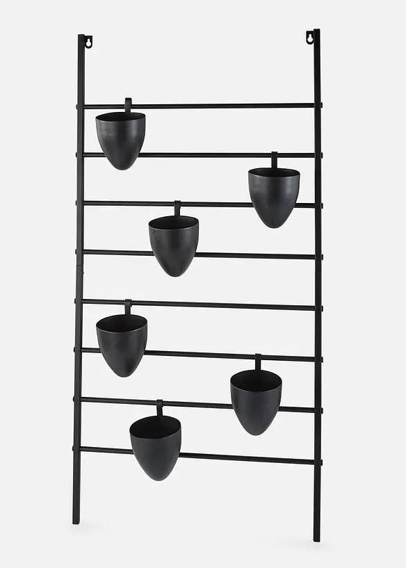 Wandregal mit 6 Pflanzt&ouml;pfen, bonprix