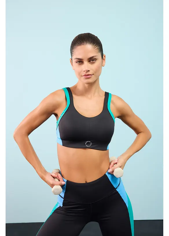 Soutien-gorge de sport rembourr&eacute;, maintien mod&eacute;r&eacute;, bonprix