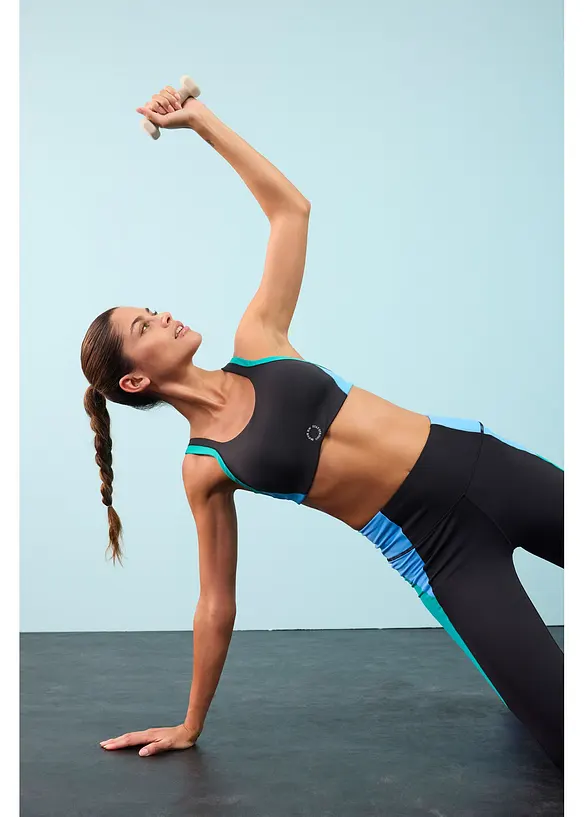 Soutien-gorge de sport rembourr&eacute;, maintien mod&eacute;r&eacute;, bonprix