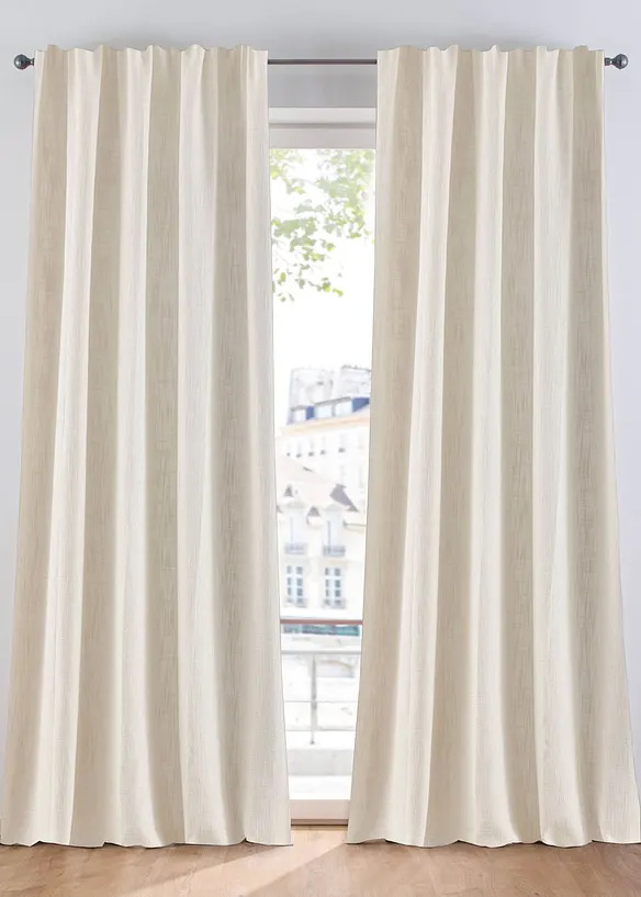 Rideau panneau opaque textur&eacute; (1 pce), bonprix