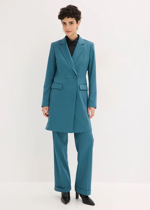 Longblazer mit V-Ausschnitt, langarm, bonprix