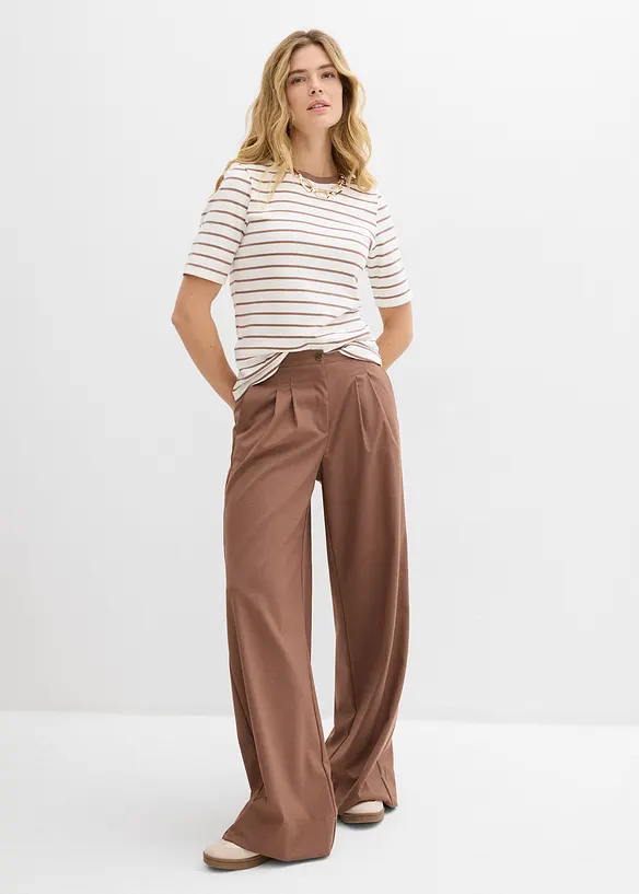 T-Shirt aus schwerer Bio-Baumwolle, bonprix