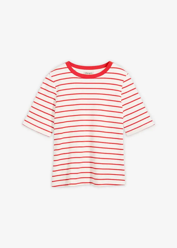 T-Shirt aus schwerer Bio-Baumwolle, bonprix