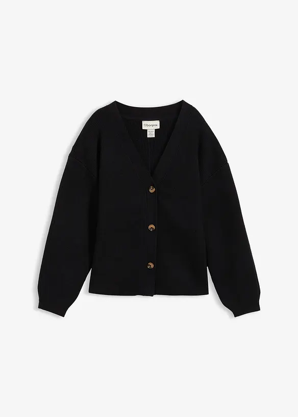 Feinstrickjacke aus Baumwoll-Mix, bonprix