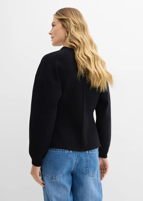 Feinstrickjacke aus Baumwoll-Mix, bonprix