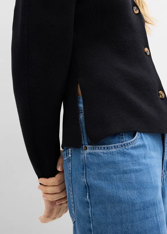 Feinstrickjacke aus Baumwoll-Mix, bonprix