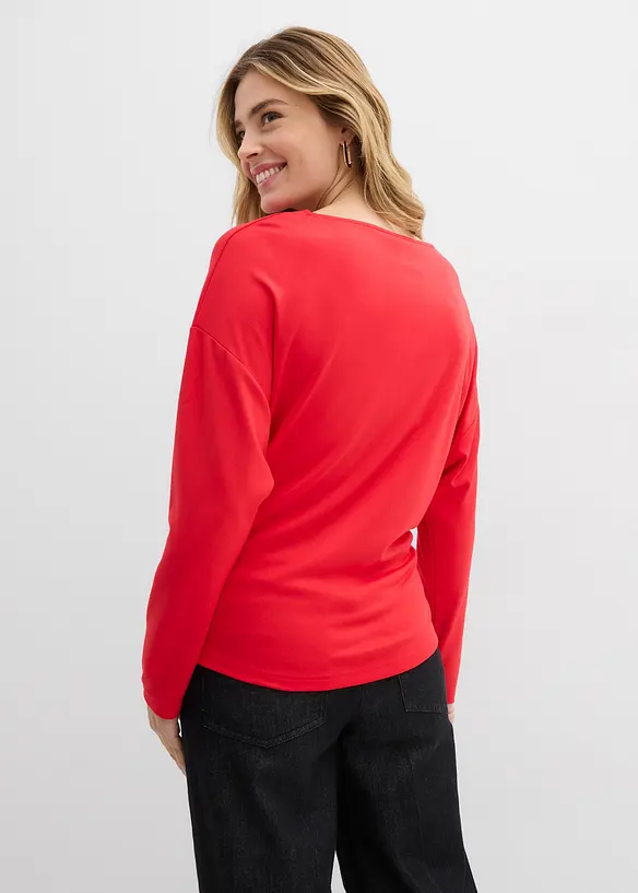 Langarmshirt aus bequemen Punto di Roma, bonprix