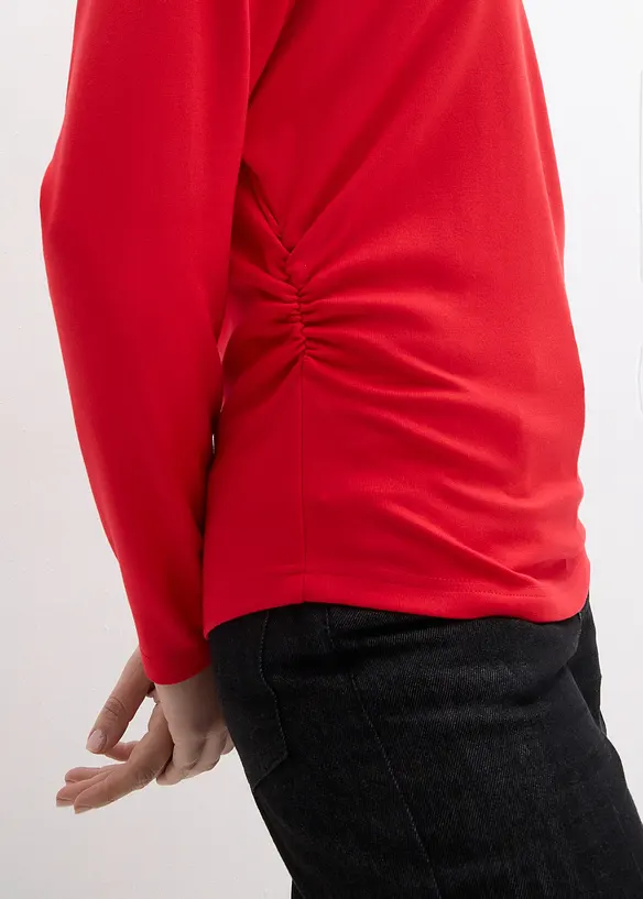 Langarmshirt aus bequemen Punto di Roma, bonprix