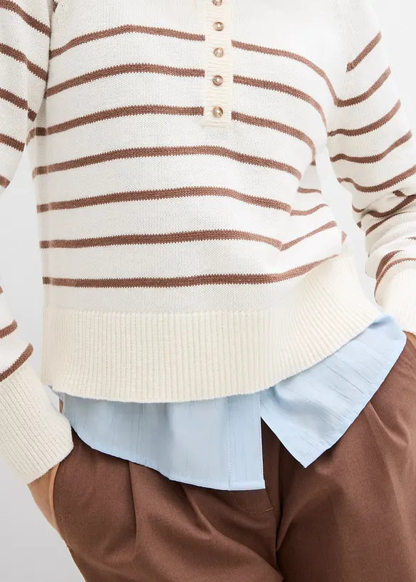 Pull 100% coton, bonprix