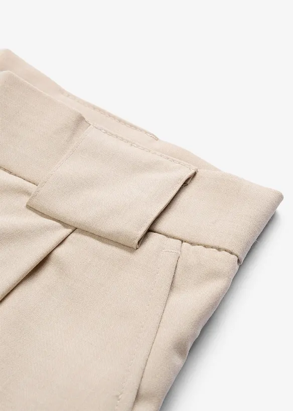 Pantalon barrel taille haute, bonprix