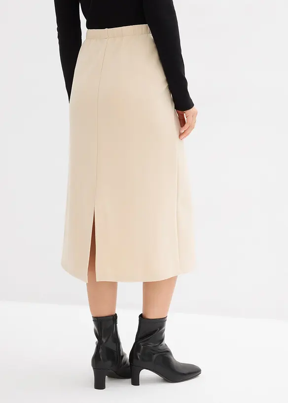 Midirock aus softem Scuba, bonprix