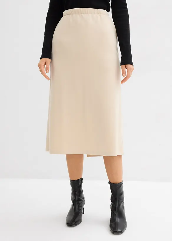 Midirock aus softem Scuba, bonprix