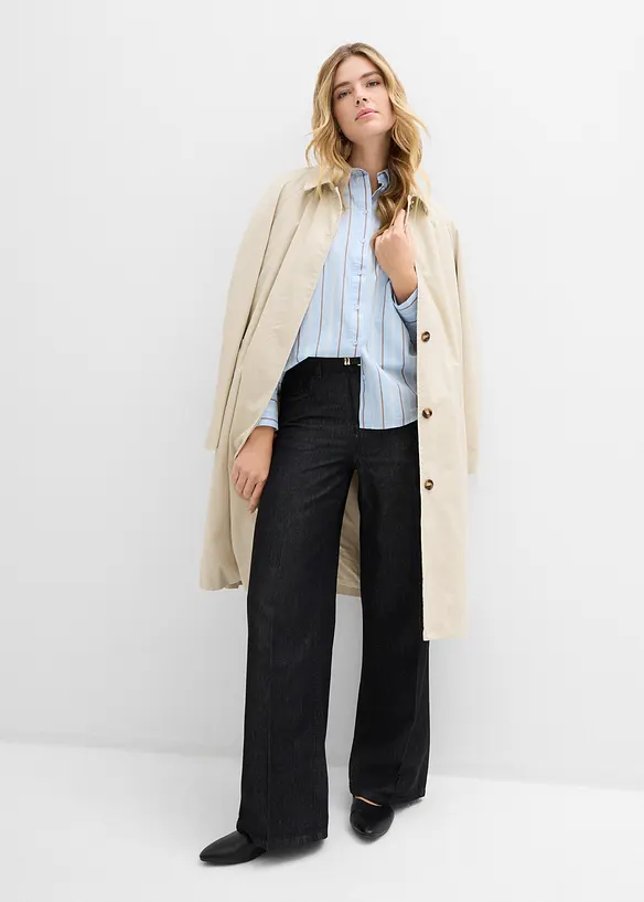 Hemdbluse aus reiner Baumwolle, bonprix