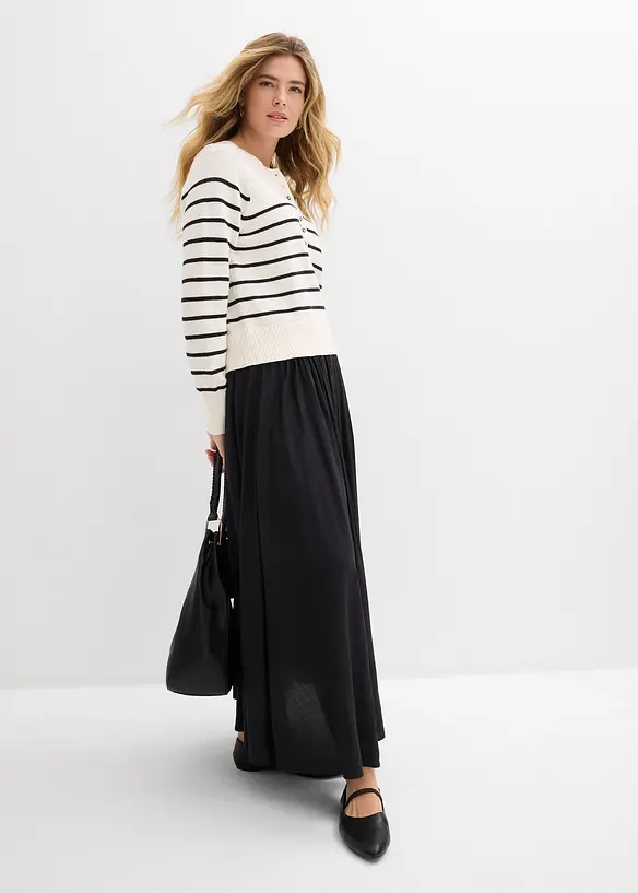Maxirock aus flie&szlig;endem  Viskose-Mix, bonprix