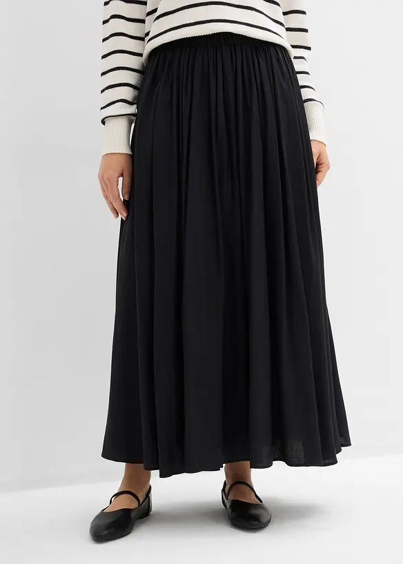 Maxirock aus flie&szlig;endem  Viskose-Mix, bonprix