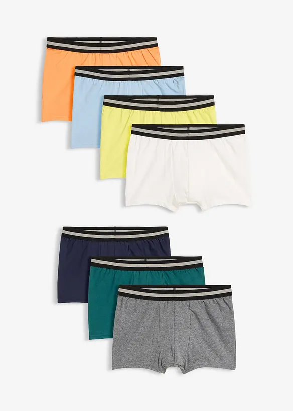 Lot de 7 boxers coton, bonprix