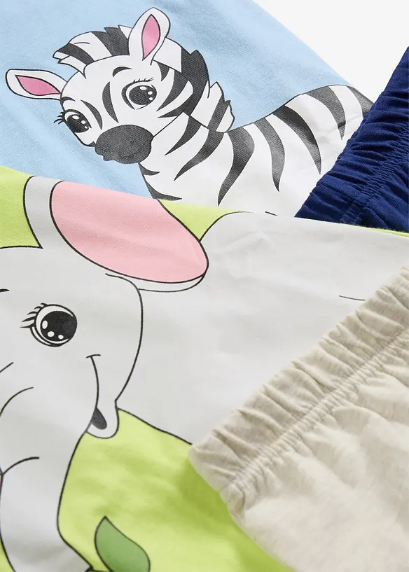 Lot de 2 pyjashorts doux, bonprix