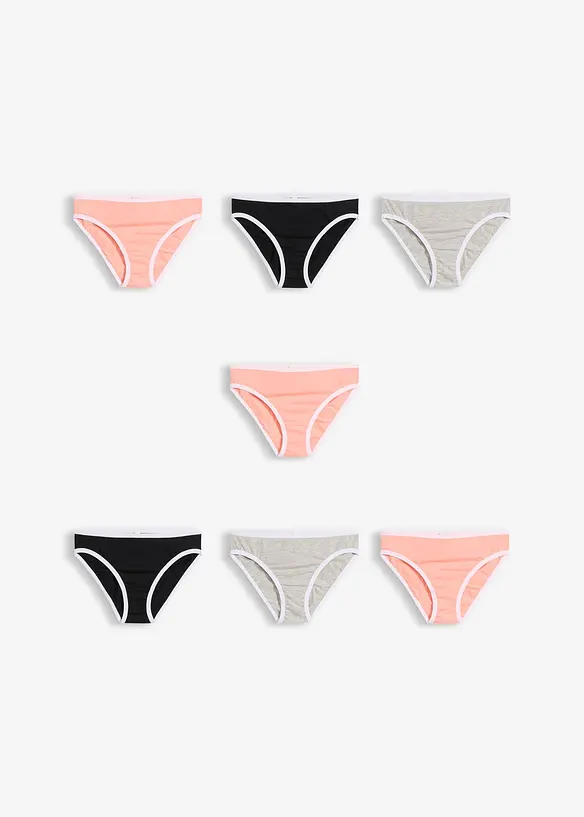 Lot de 7 slips coton, bonprix