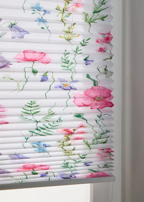 Store pliss&eacute; &agrave; imprim&eacute; floral, bonprix