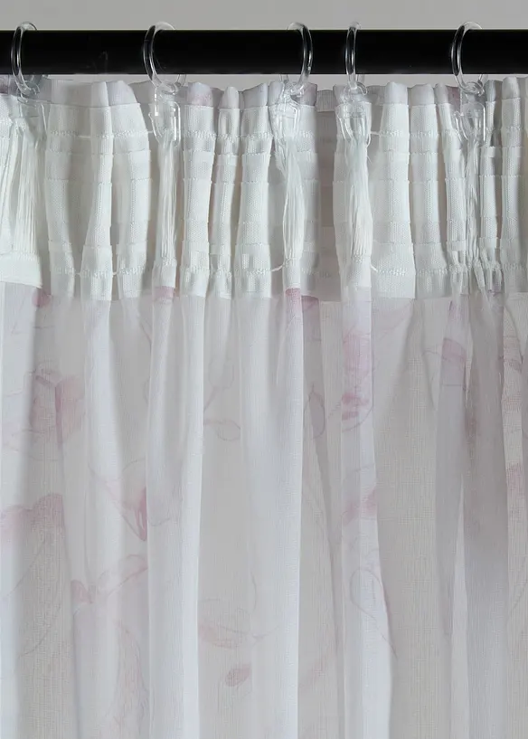 Rideau &agrave; imprim&eacute; floral (1 pce), bonprix