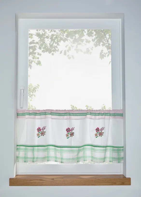 Brise-bise brod&eacute; en coton, bonprix