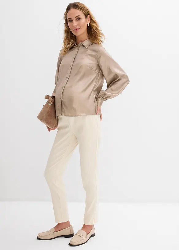 Pantalon de grossesse extensible avec jambes fusel&eacute;es, bonprix