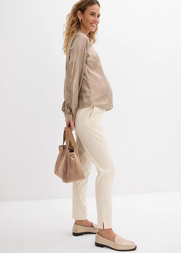 Pantalon de grossesse extensible avec jambes fusel&eacute;es, bonprix