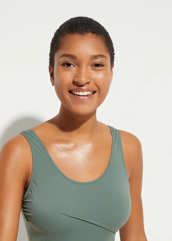 Light Shape-Badeanzug mit Zierfalten, bonprix