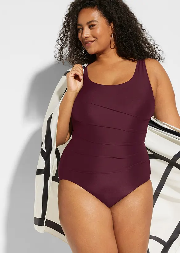 Light Shape-Badeanzug mit Zierfalten, bonprix